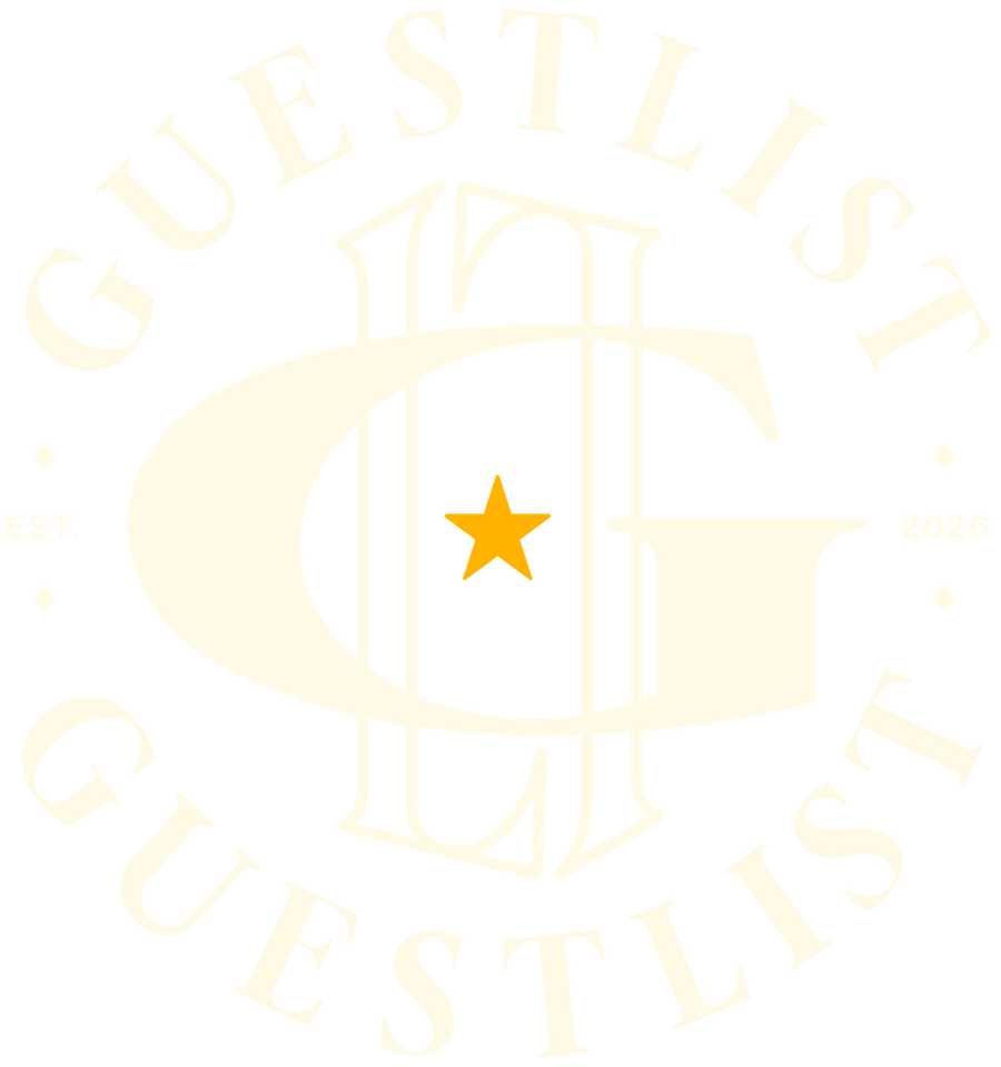 Guestlist badge, est. 2026